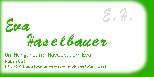 eva haselbauer business card